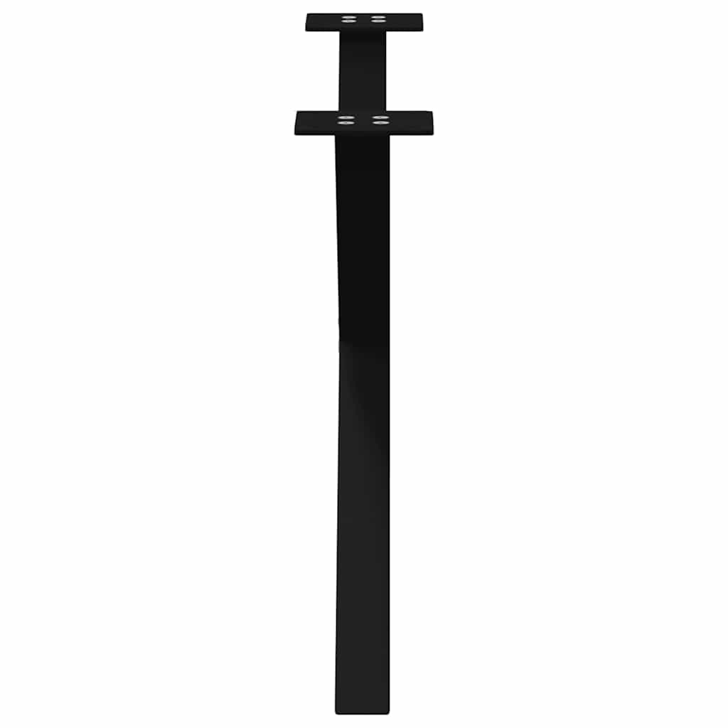 Black Steel X-Shaped Coffee Table Legs, 2 pcs, Adjustable 70 cm