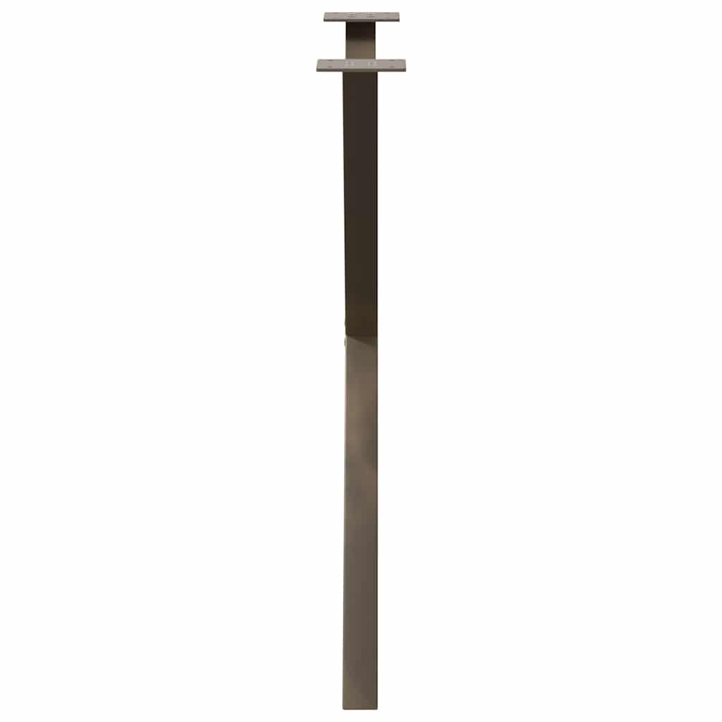 Natural Steel X-Shaped Dining Table Legs 2 pcs, Adjustable 70x(72-73) cm