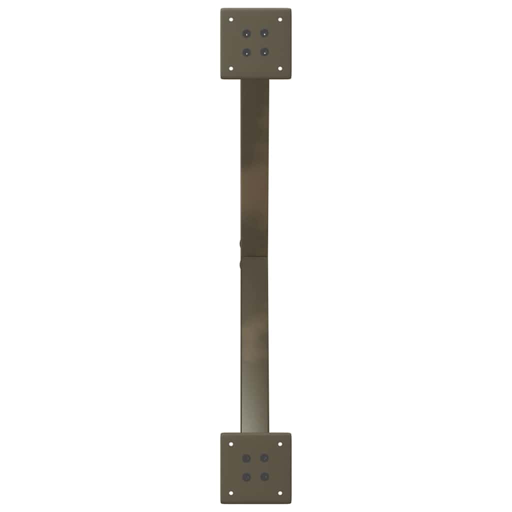 X-Shaped Natural Steel Dining Table Legs, 2 pcs, 80x(72-73) cm