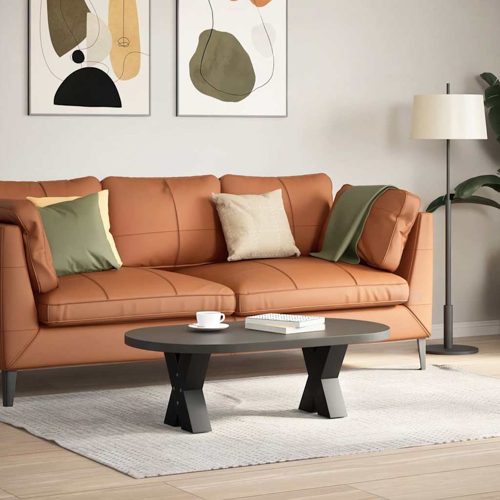 X-Shaped Black Steel Coffee Table Legs 2pcs, Adjustable 30cm
