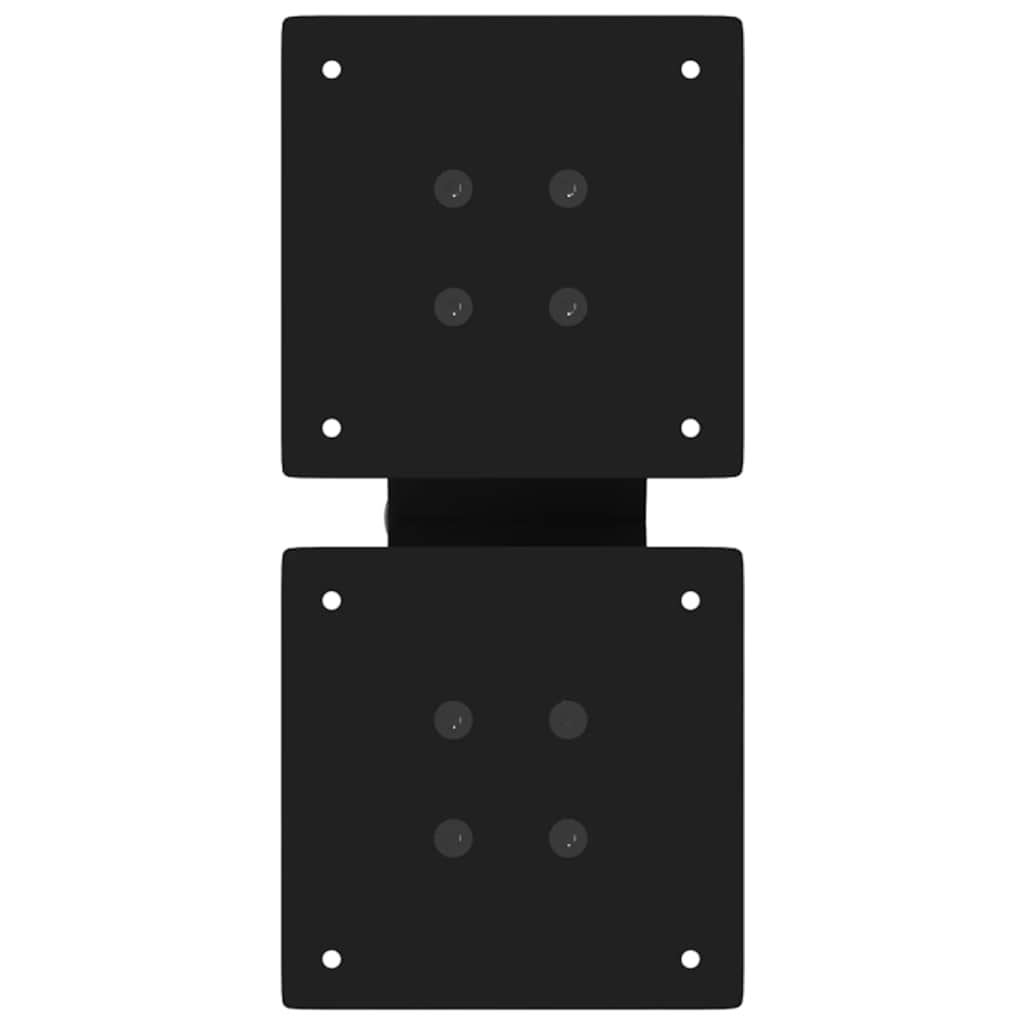 X-Shaped Black Steel Coffee Table Legs 2pcs, Adjustable 30cm