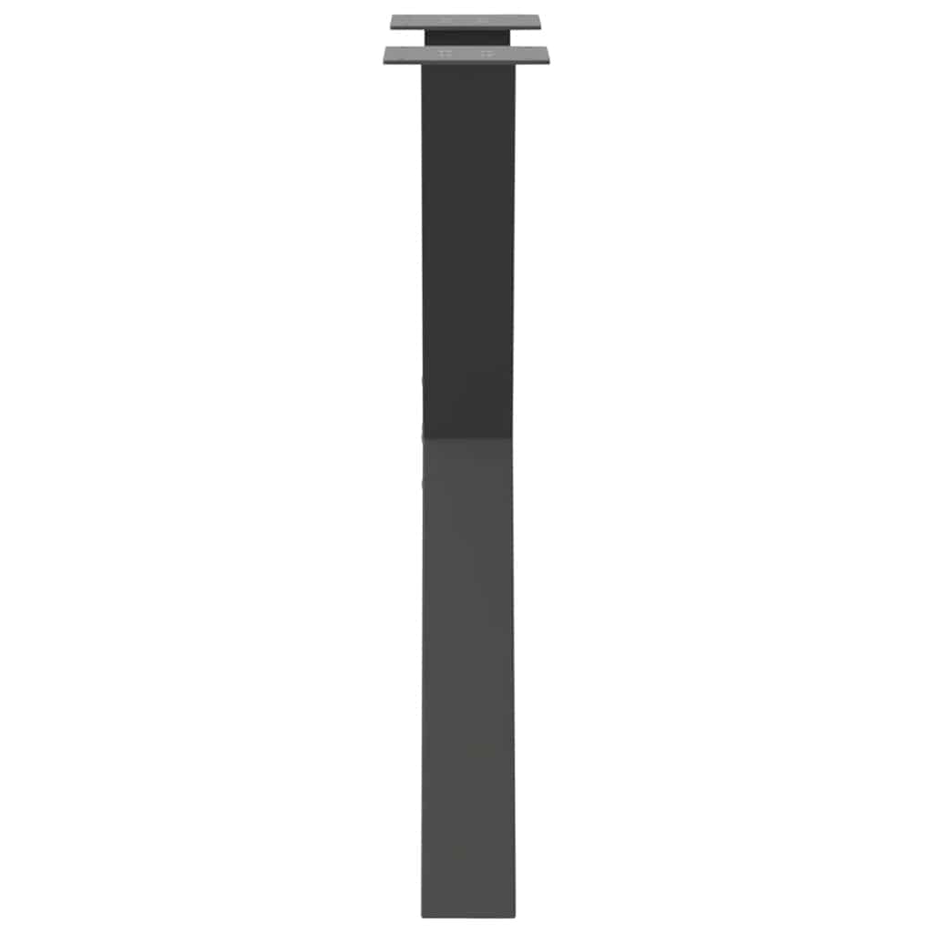 Anthracite Steel X-Shaped Dining Table Legs 2pcs 60x72-73cm