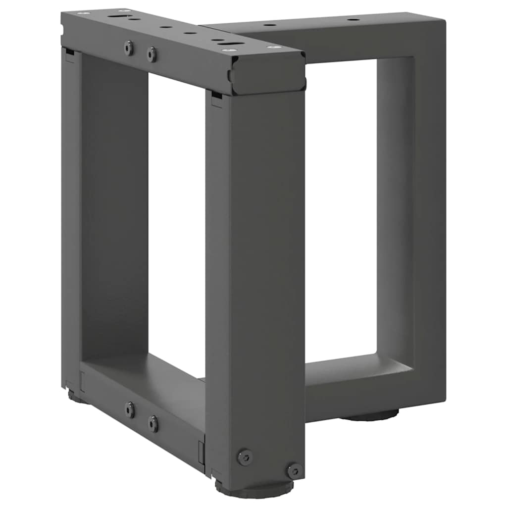 Anthracite Steel T-Shaped Coffee Table Legs 2pcs (30-31cm)
