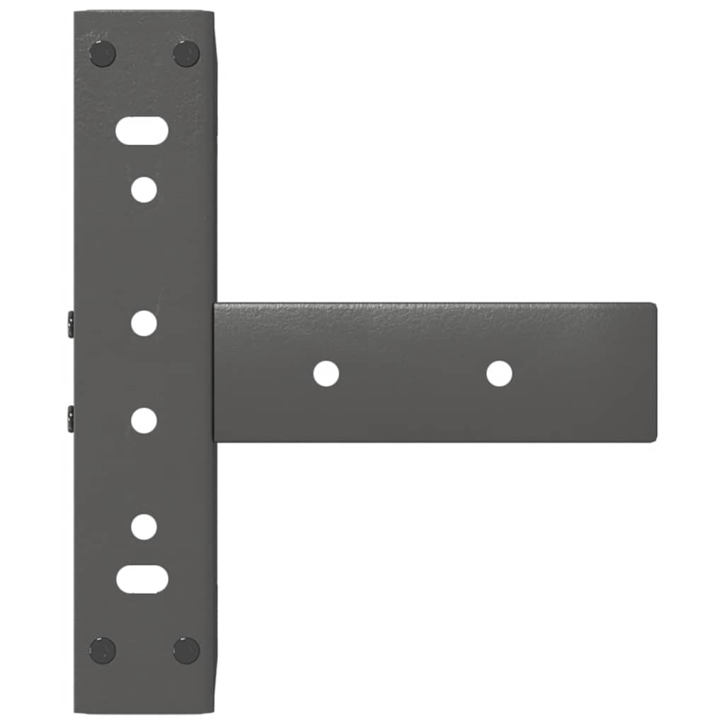 Anthracite Steel T-Shaped Coffee Table Legs 2pcs (30-31cm)