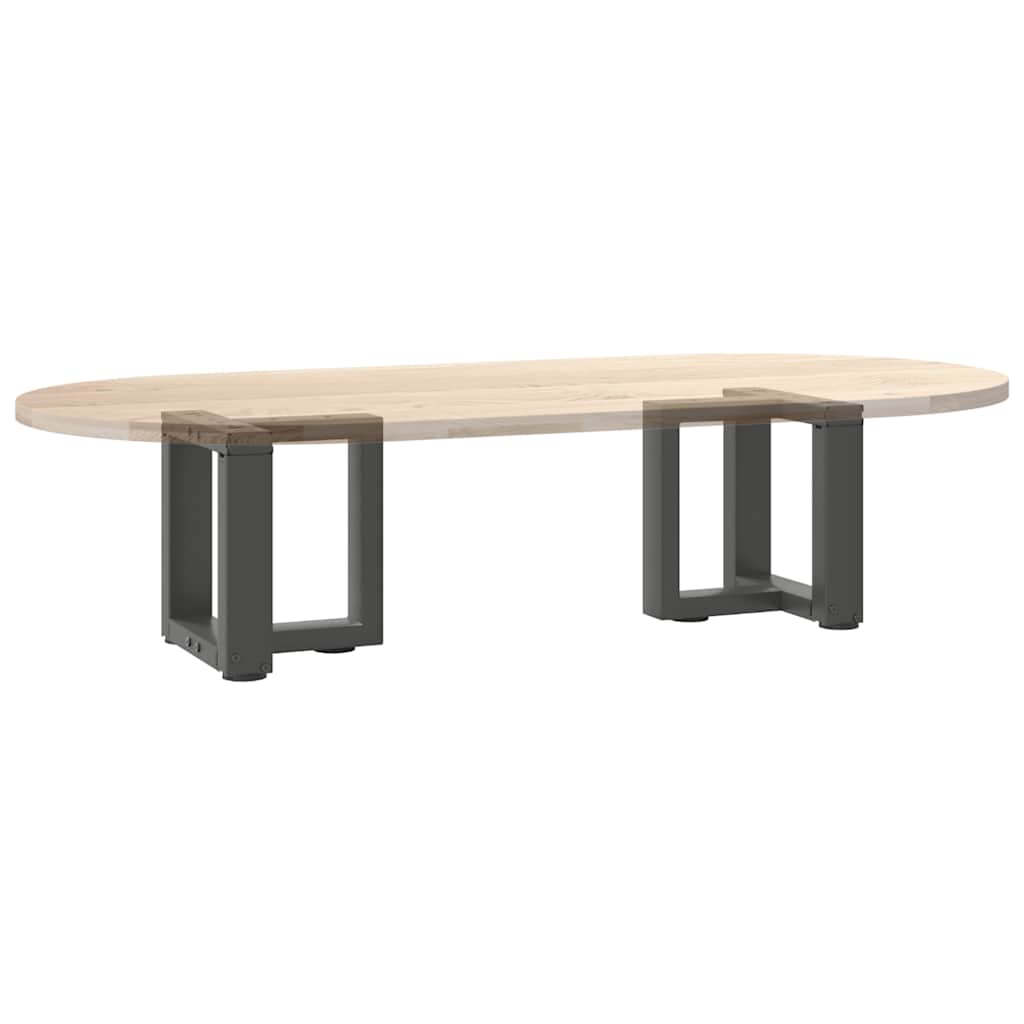 Anthracite Steel T-Shaped Coffee Table Legs 2pcs (30-31cm)