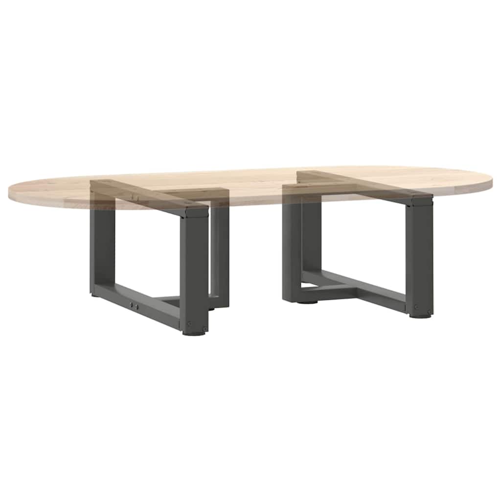 Anthracite Steel T-Shaped Coffee Table Legs 2 Pcs, Adjustable 60x25 cm