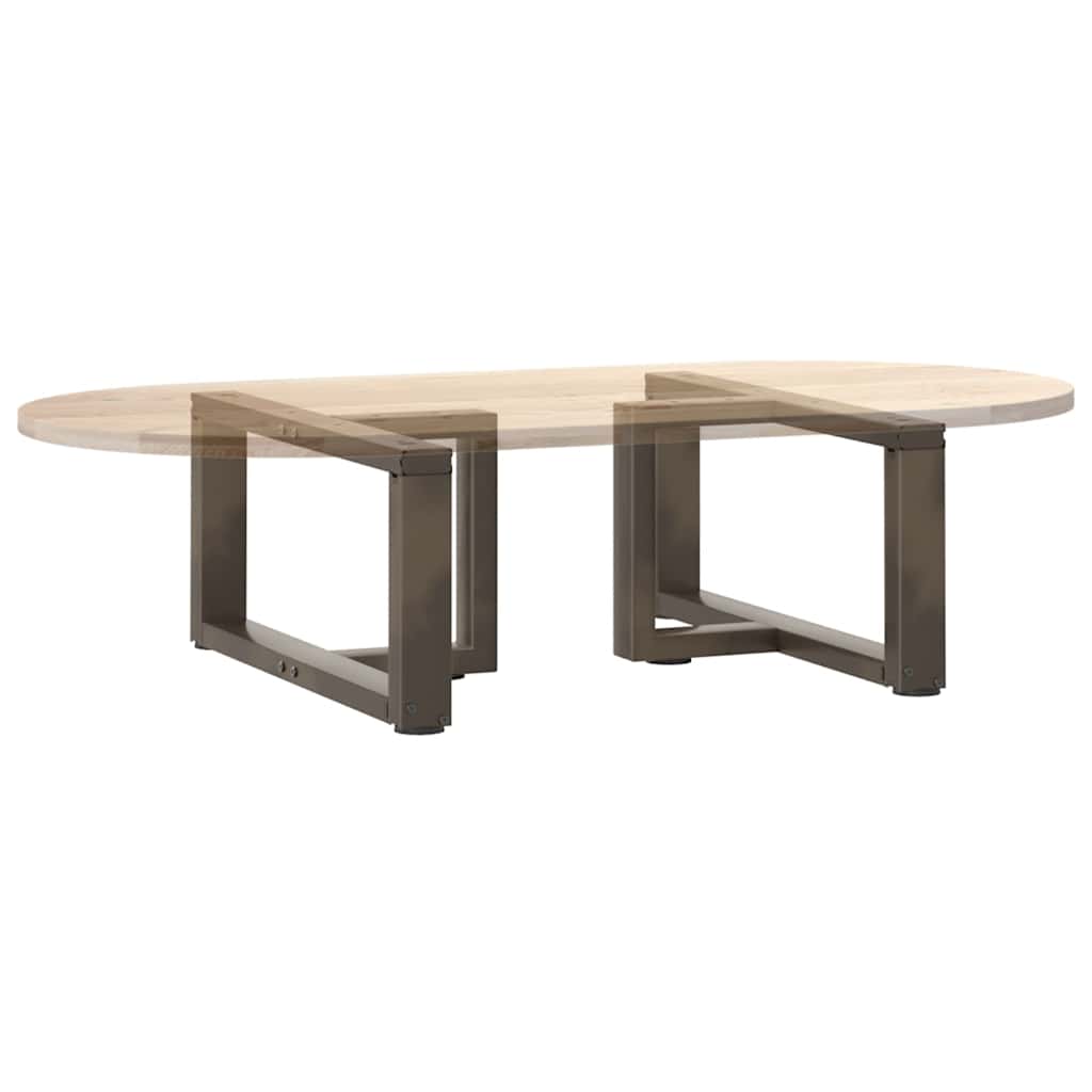 Black Steel T-Shaped Coffee Table Legs 2 pcs, Adjustable 70x25 cm