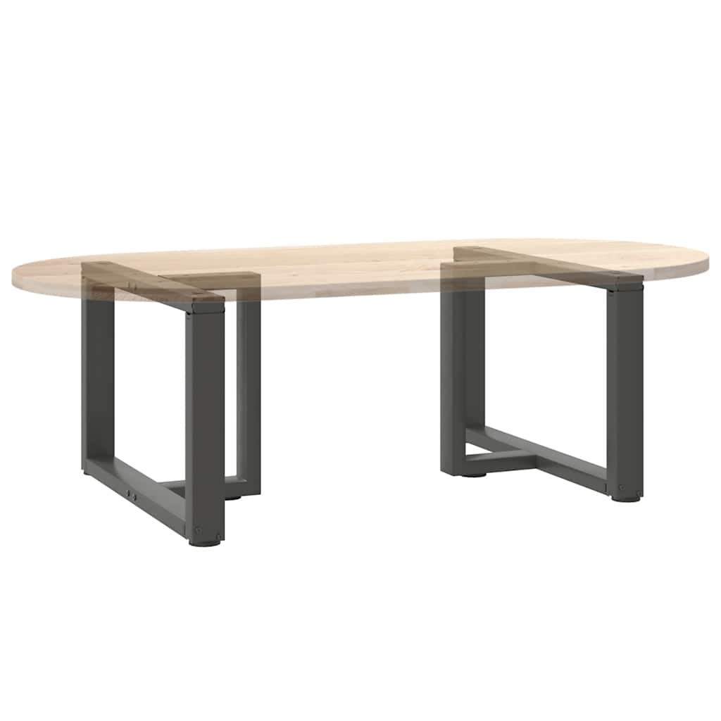 Anthracite Steel T-Shaped Coffee Table Legs 2 pcs 60x25x(42-43)cm