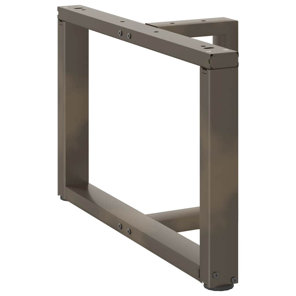 Black Steel T-Shaped Coffee Table Legs, 2 Pcs, Adjustable Height