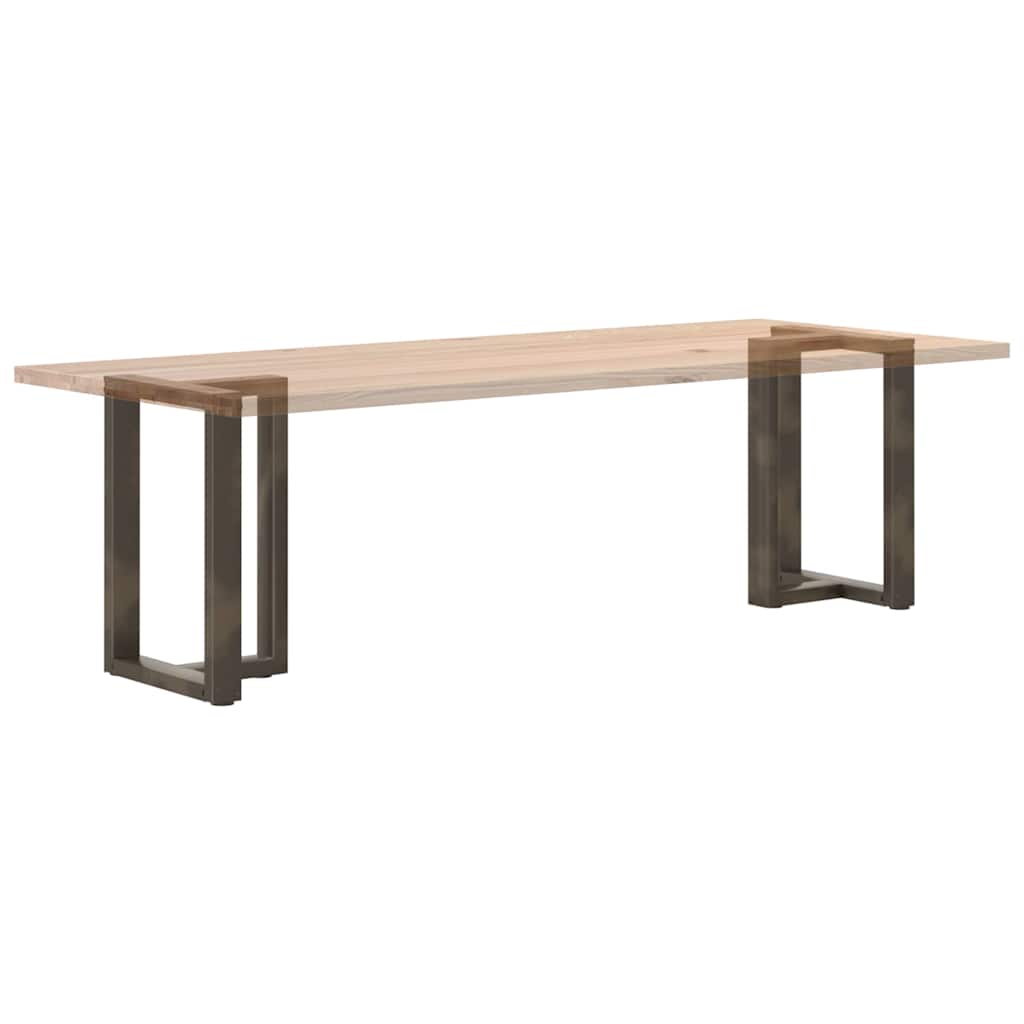 Adjustable Steel T-Shaped Dining Table Legs, Black, Set of 2