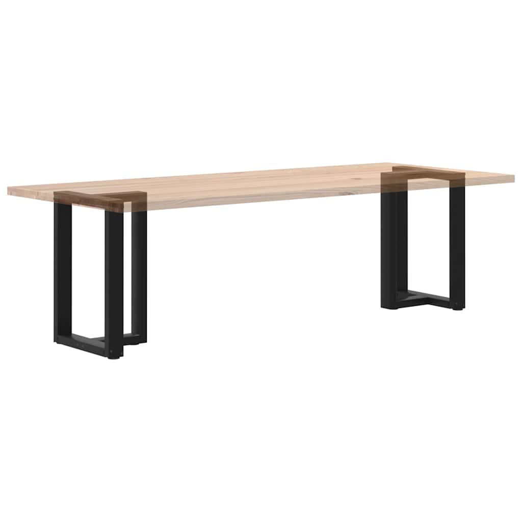Black Steel T-Shaped Dining Table Legs - Adjustable 72-73 cm, 2 pcs