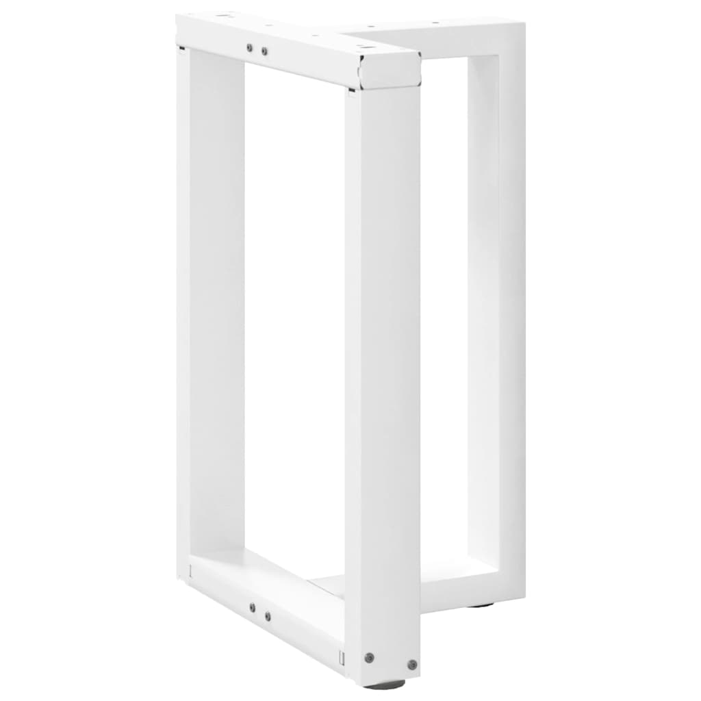 Dining Table Legs T-Shaped 2 pcs White 60x35x(72-73) cm Steel