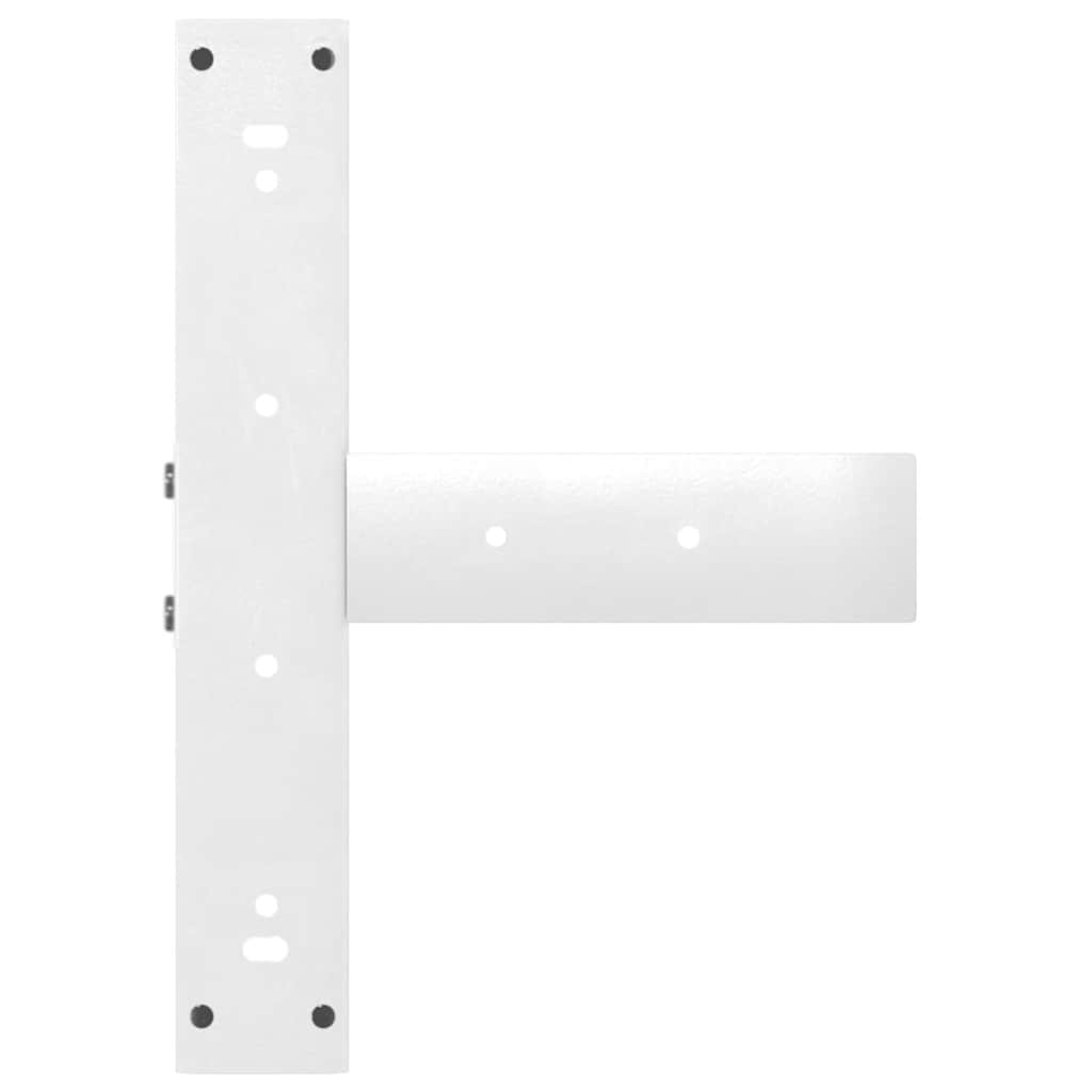 Dining Table Legs T-Shaped 2 pcs White 60x35x(72-73) cm Steel