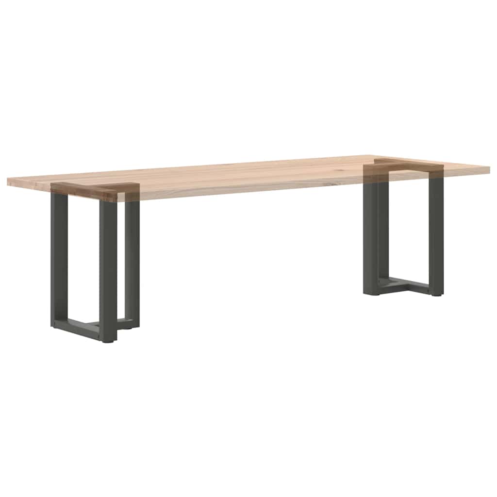 Anthracite Steel T-Shaped Dining Table Legs 2 pcs, Adjustable Height