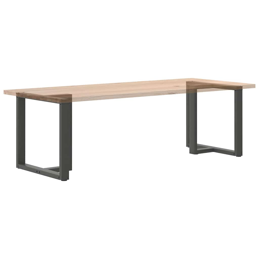 Anthracite Steel T-Shaped Dining Table Legs 2pcs, Adjustable 70x35x72-73cm