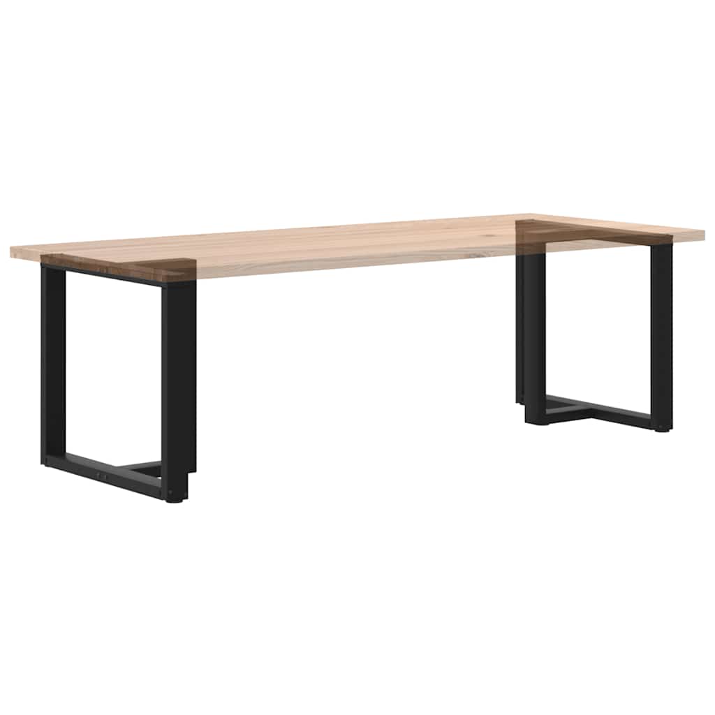 Adjustable T-Shaped Steel Dining Table Legs, Black, Set of 2