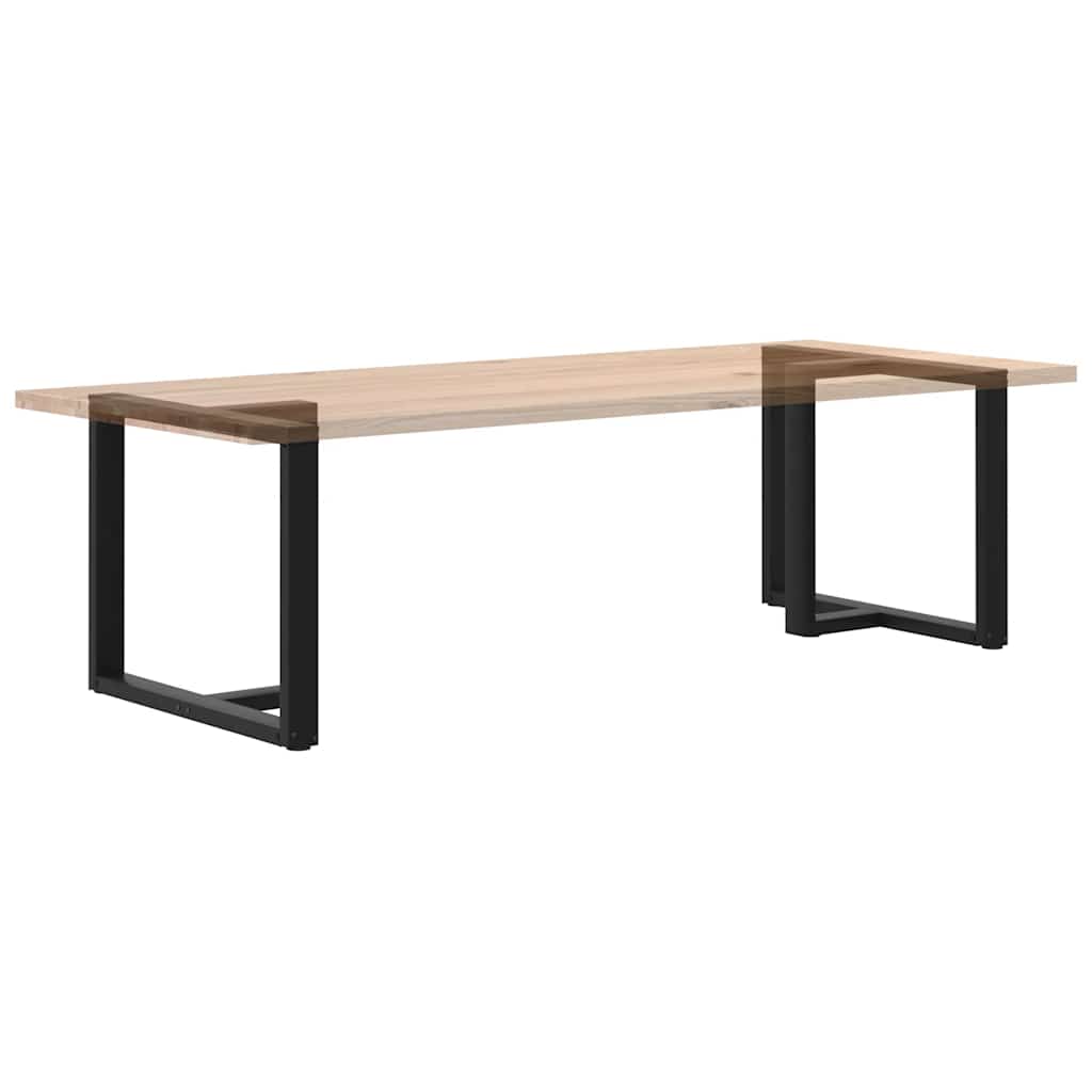 Black Steel T-Shaped Dining Table Legs 2pcs, Adjustable Height