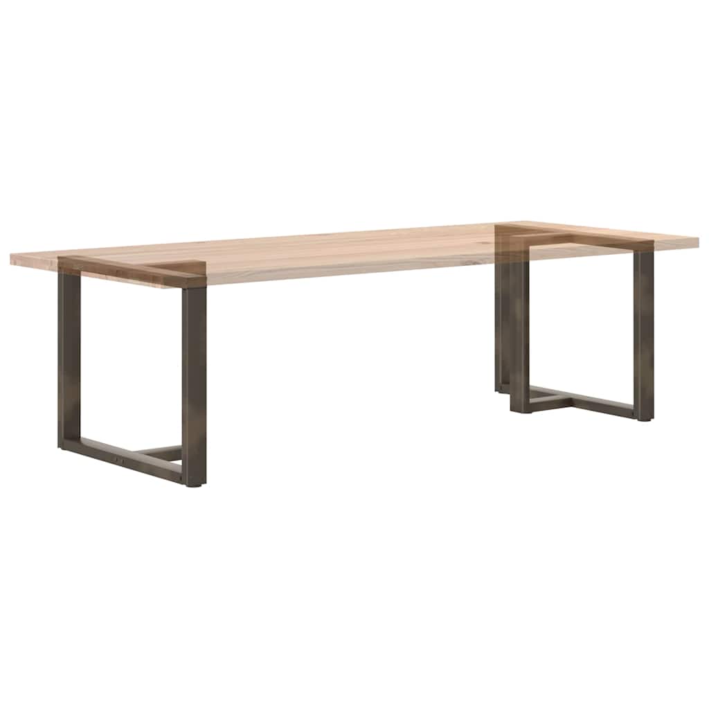 Black Steel T-Shaped Dining Table Legs 2 pcs, Adjustable 100x35 cm