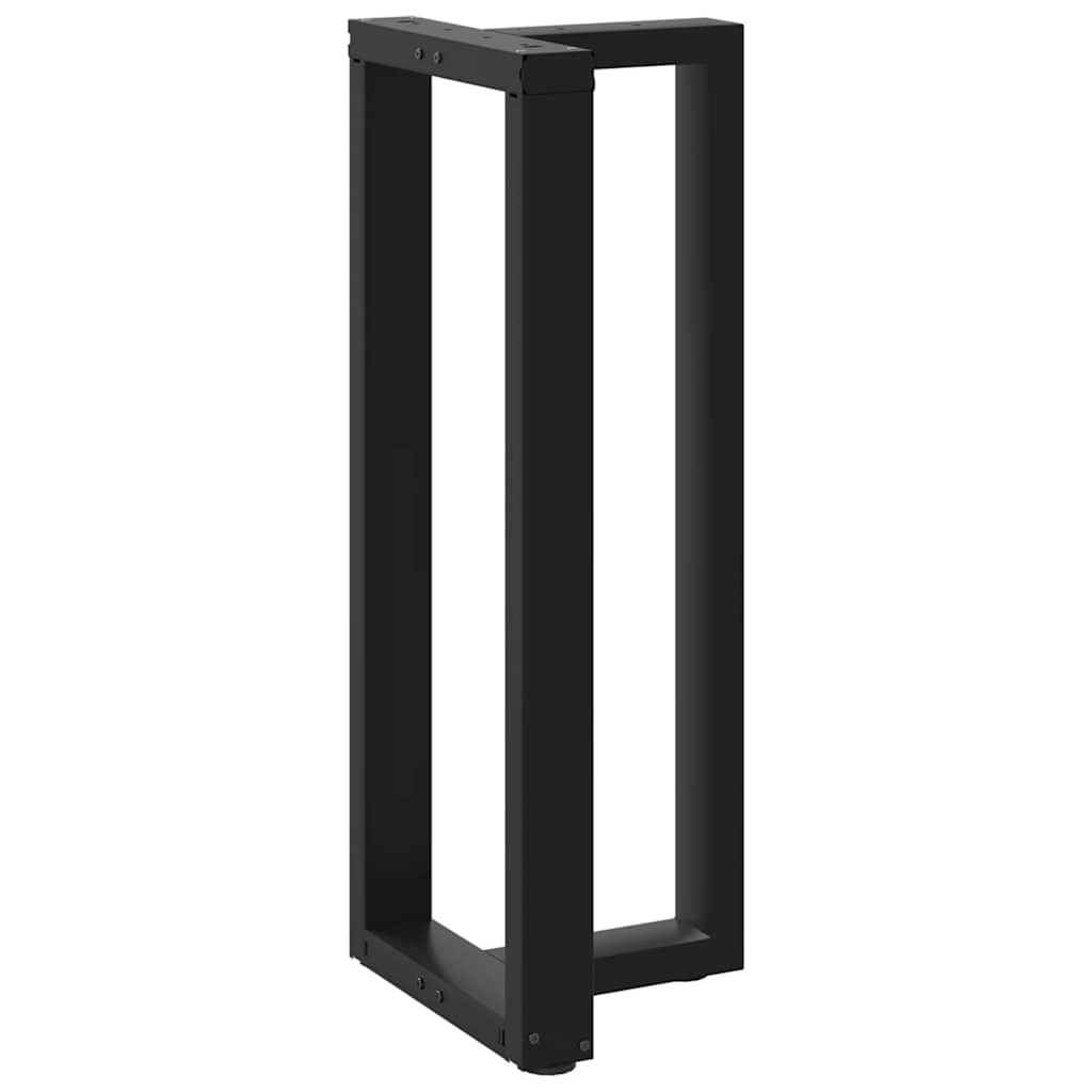 Bar Table Legs T-Shaped 2 pcs Black 40x35x(100-101) cm Steel