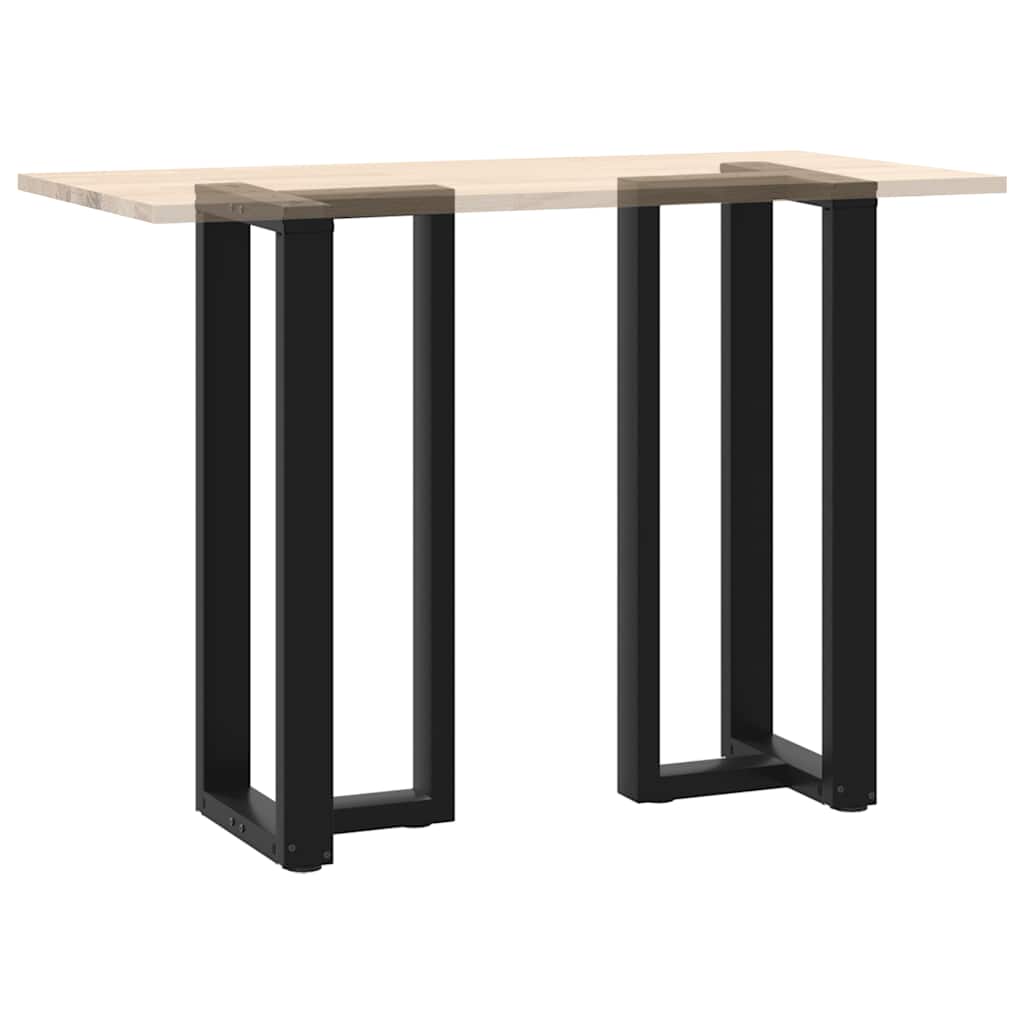 Bar Table Legs T-Shaped 2 pcs Black 40x35x(100-101) cm Steel