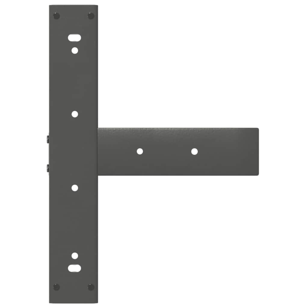 Bar Table Legs T-Shaped 2 pcs Anthracite 40x35x(100-101) cm Steel