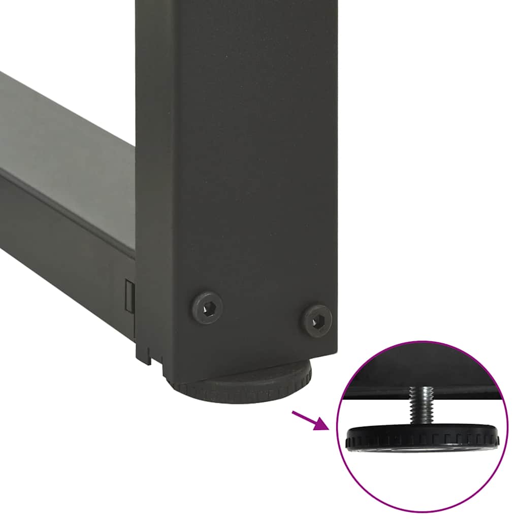Bar Table Legs T-Shaped 2 pcs Anthracite 40x35x(100-101) cm Steel