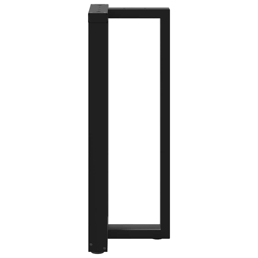 Bar Table Legs T-Shaped 2 pcs Black 50x35x(100-101) cm Steel