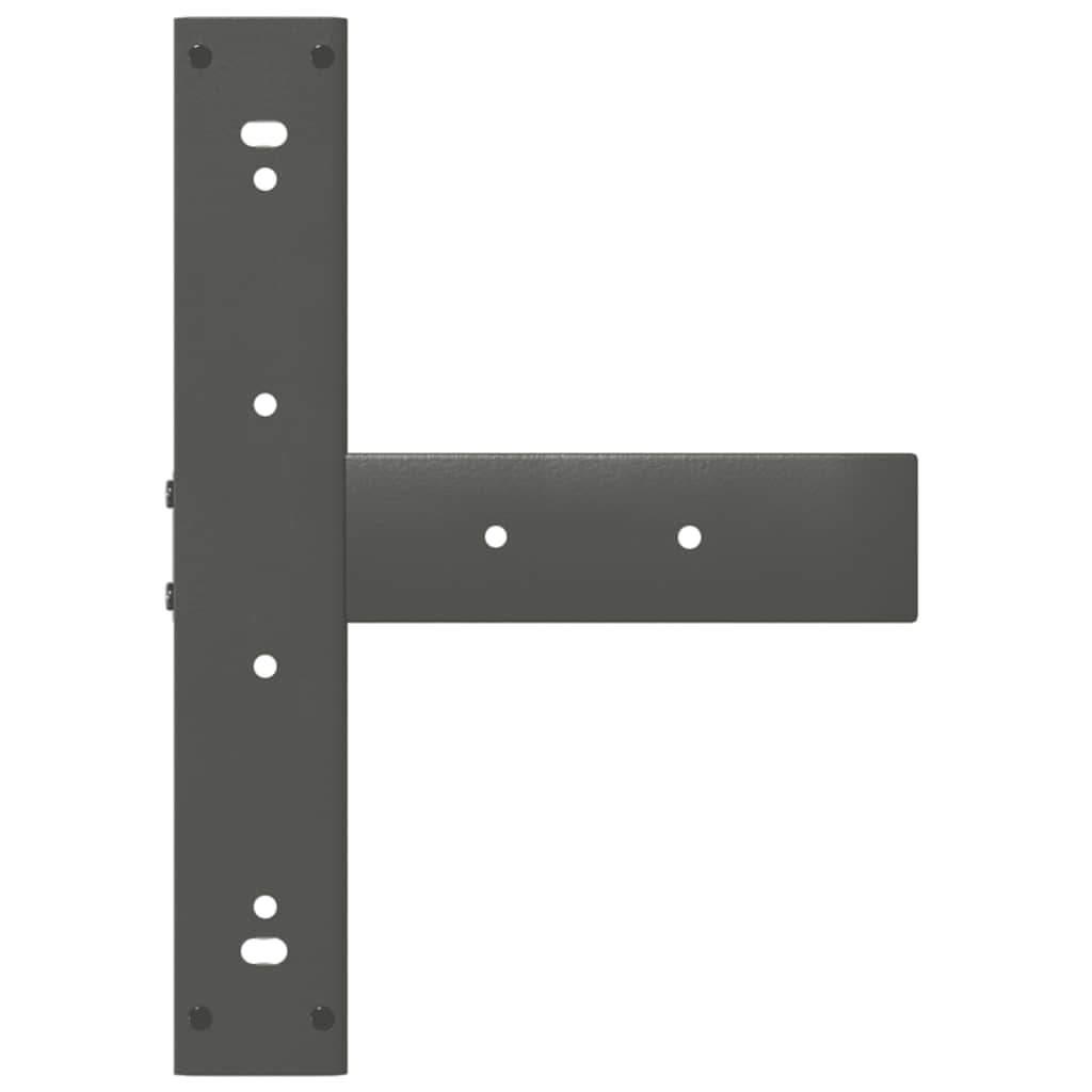 Bar Table Legs T-Shaped 2 pcs Anthracite 50x35x(100-101) cm Steel