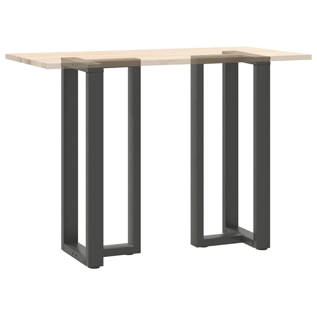 Bar Table Legs T-Shaped 2 pcs Anthracite 50x35x(100-101) cm Steel