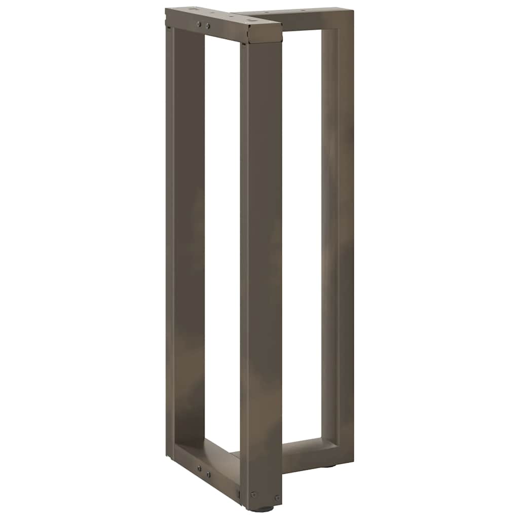 T-Shaped Black Steel Bar Table Legs 2pcs, Adjustable 100-101cm