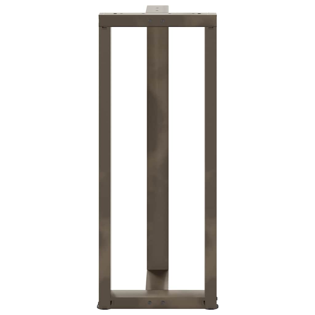 T-Shaped Black Steel Bar Table Legs 2pcs, Adjustable 100-101cm