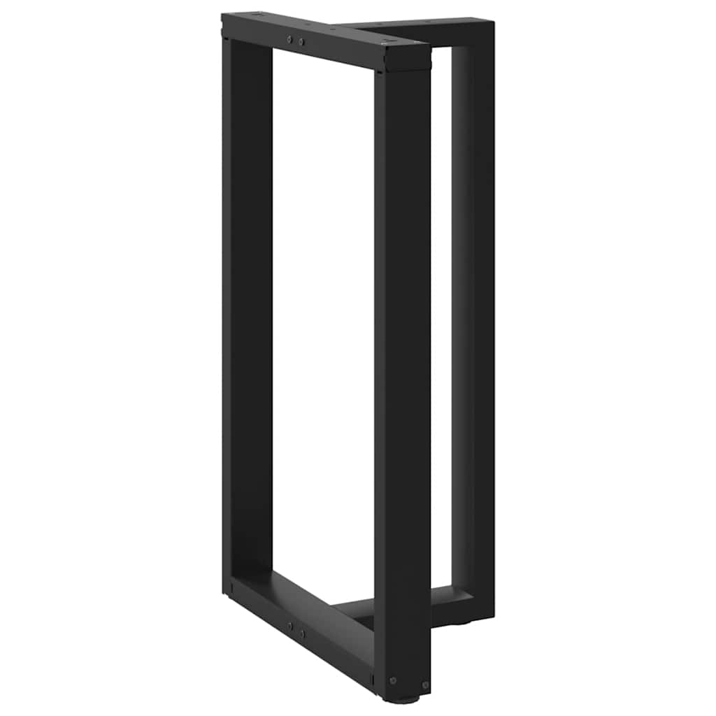 Bar Table Legs T-Shaped 2 pcs Black 60x35x(100-101) cm Steel