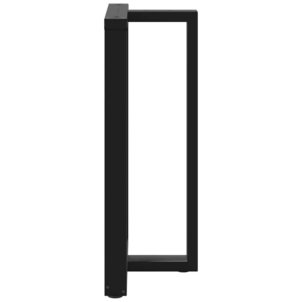 Bar Table Legs T-Shaped 2 pcs Black 60x35x(100-101) cm Steel