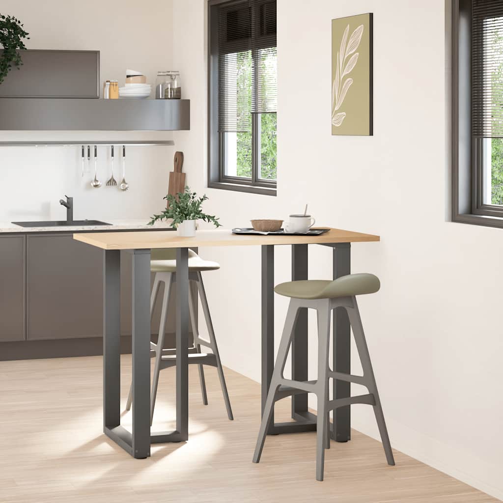 Bar Table Legs T-Shaped 2 pcs Anthracite 60x35x(100-101) cm Steel