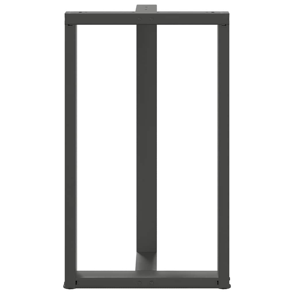 Bar Table Legs T-Shaped 2 pcs Anthracite 60x35x(100-101) cm Steel