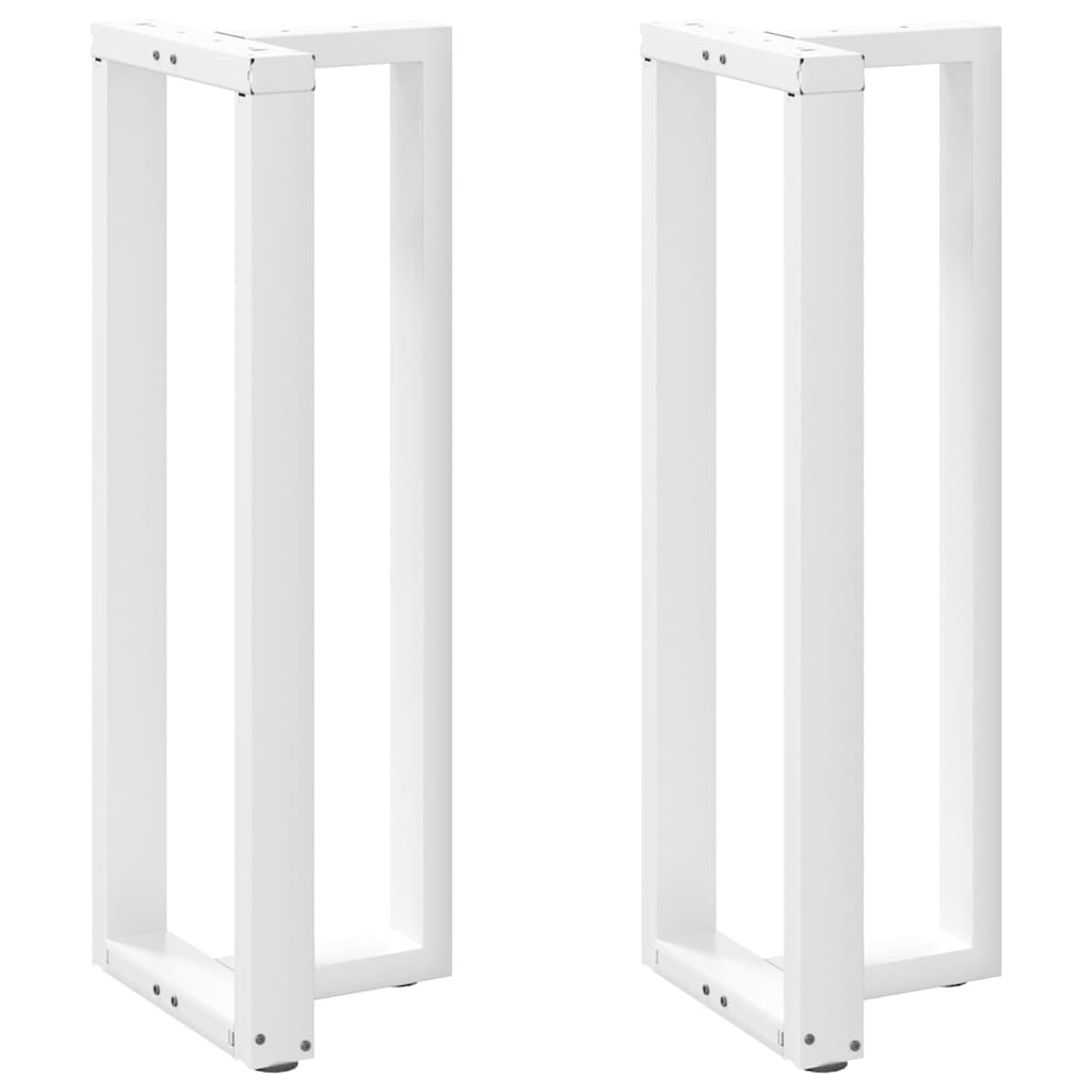 Bar Table Legs T-Shaped 2 pcs White 40x35x(110-111) cm Steel