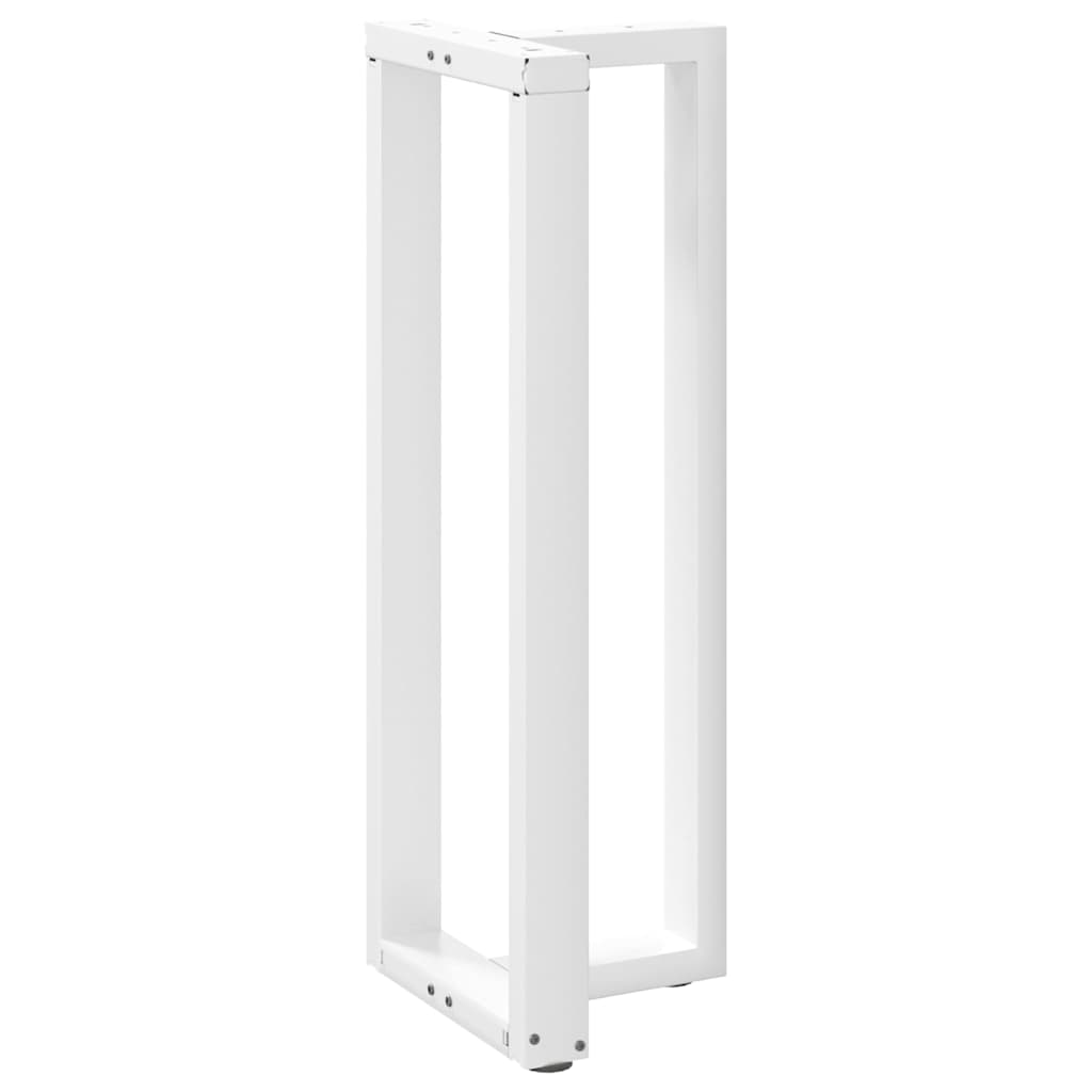 Bar Table Legs T-Shaped 2 pcs White 40x35x(110-111) cm Steel