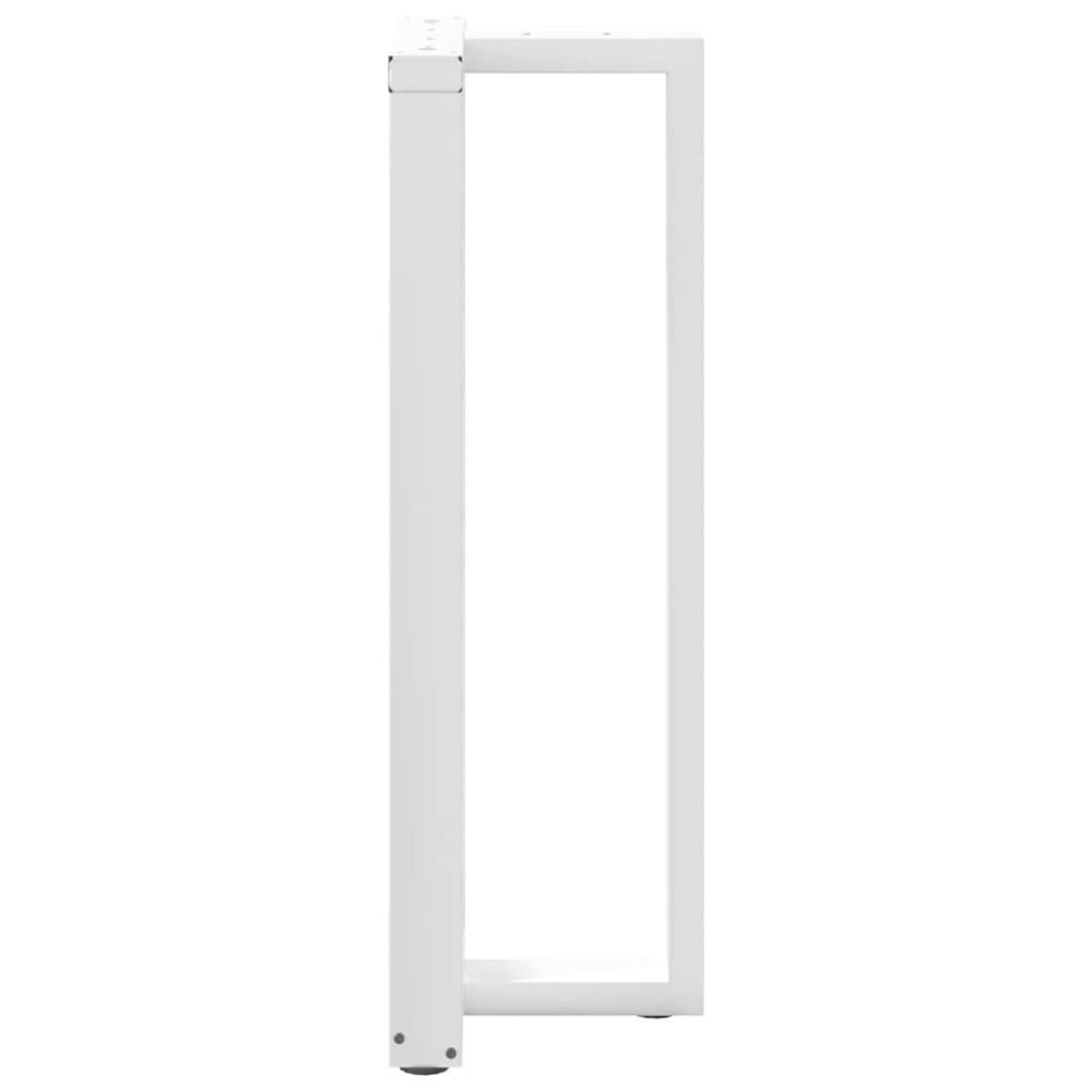 Bar Table Legs T-Shaped 2 pcs White 40x35x(110-111) cm Steel
