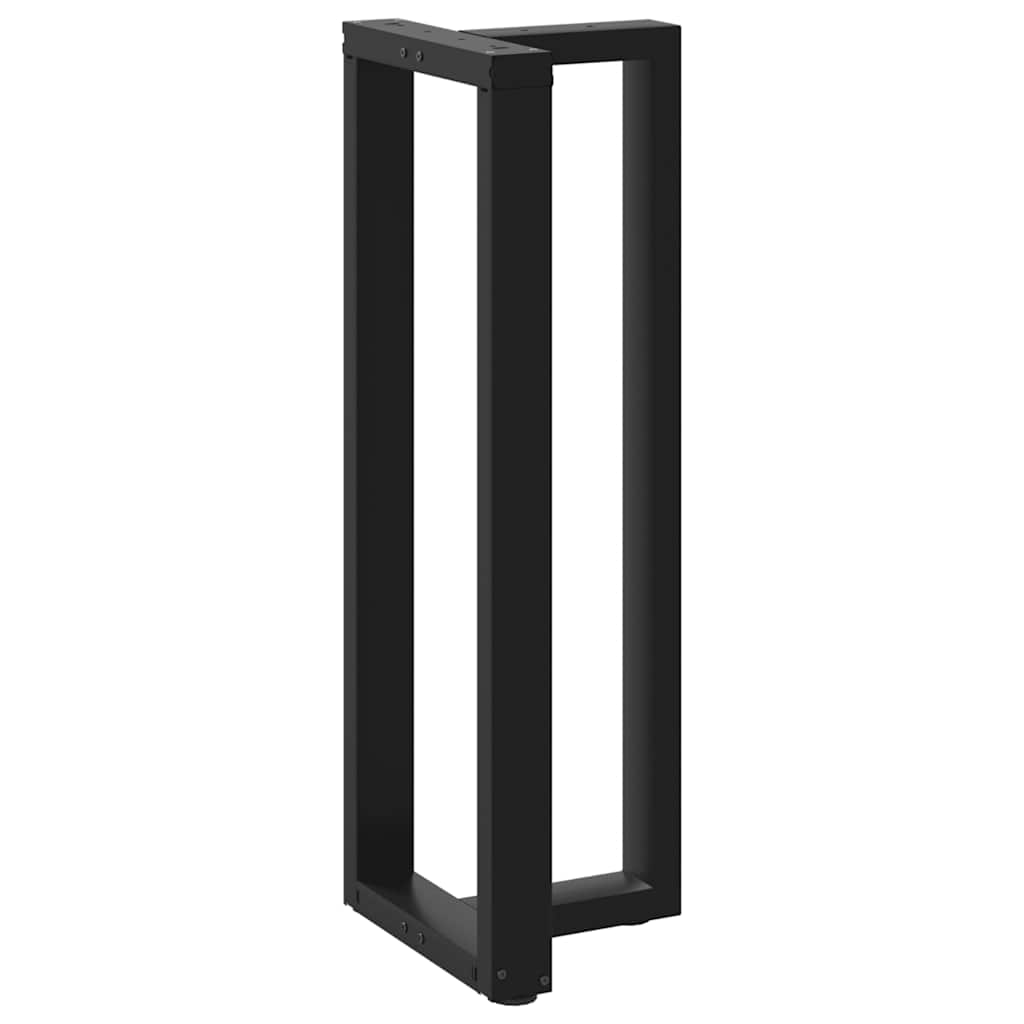 Bar Table Legs T-Shaped 2 pcs Black 50x35x(110-111) cm Steel