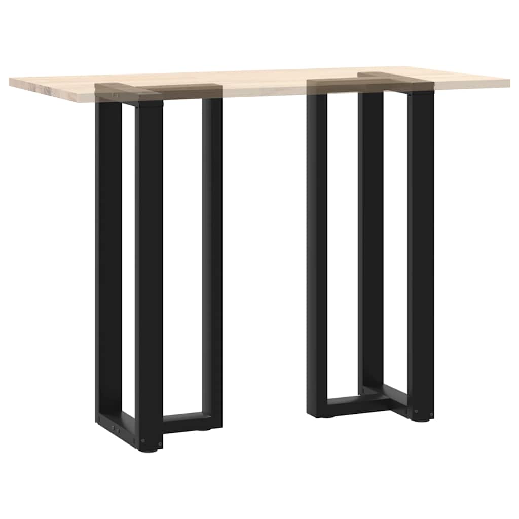Bar Table Legs T-Shaped 2 pcs Black 50x35x(110-111) cm Steel