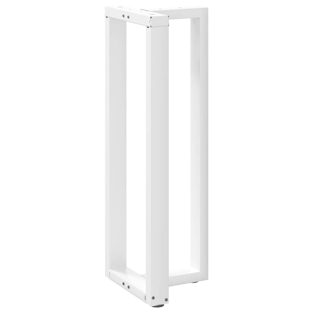 Bar Table Legs T-Shaped 2 pcs White 50x35x(110-111) cm Steel