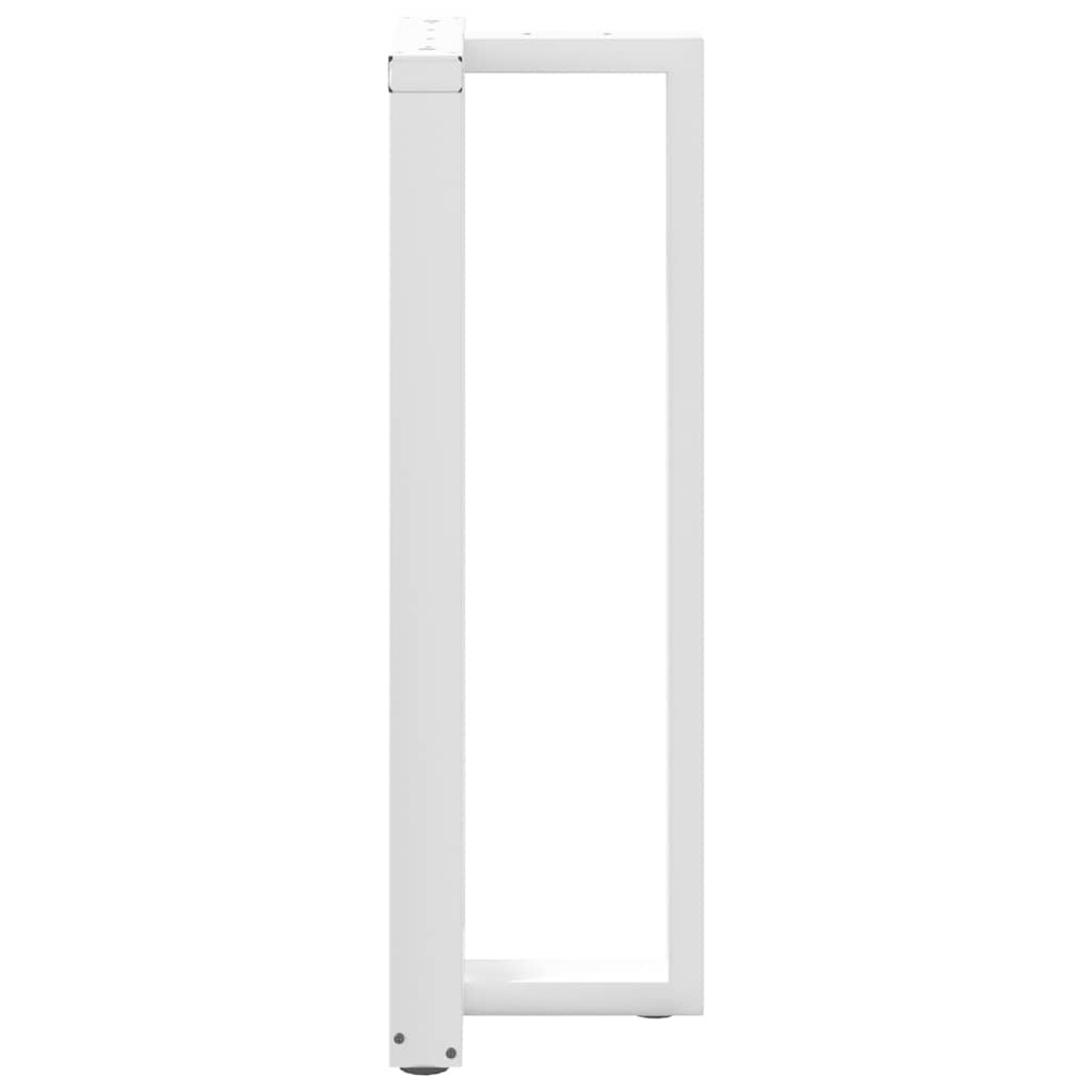 Bar Table Legs T-Shaped 2 pcs White 50x35x(110-111) cm Steel