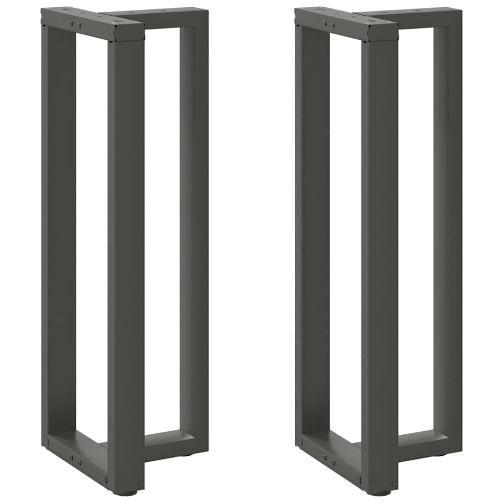 Anthracite Steel T-Shaped Bar Table Legs 2pcs 50x35x(110-111) cm
