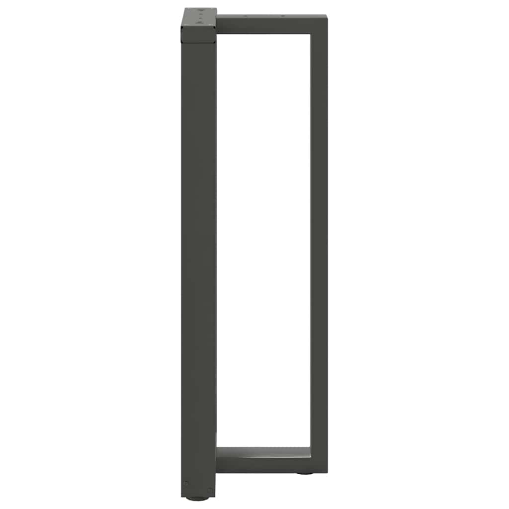 Anthracite Steel T-Shaped Bar Table Legs 2pcs 50x35x(110-111) cm