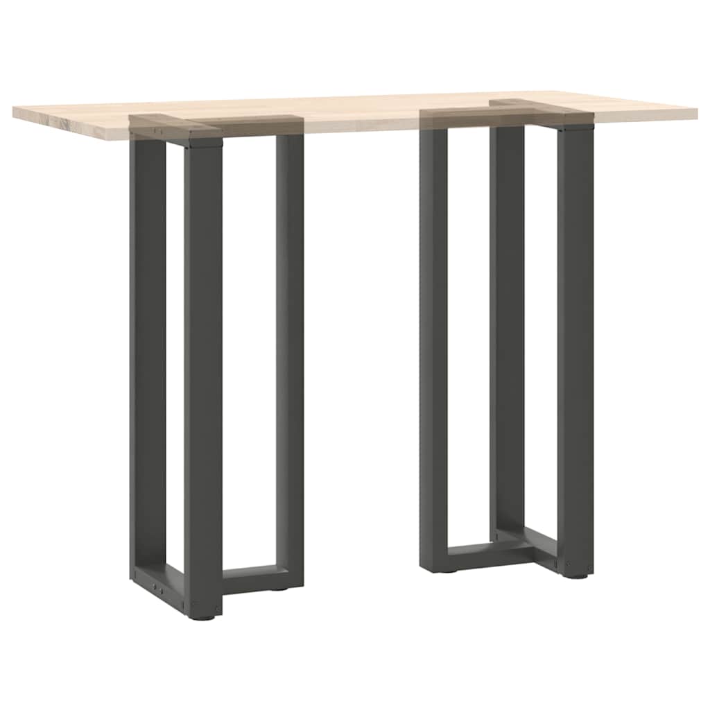 Anthracite Steel T-Shaped Bar Table Legs 2pcs 50x35x(110-111) cm