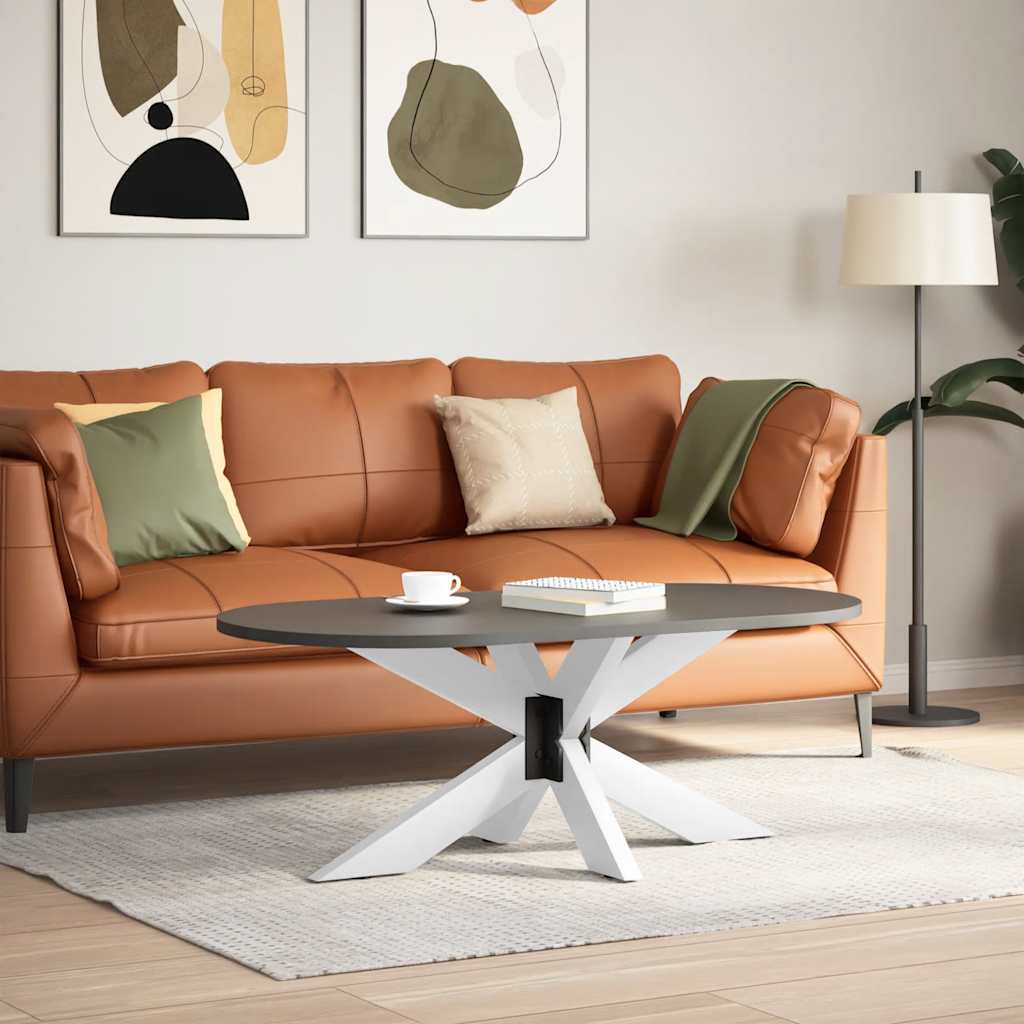White Steel Spider-Shaped Coffee Table Legs, 98x58x(42-43) cm