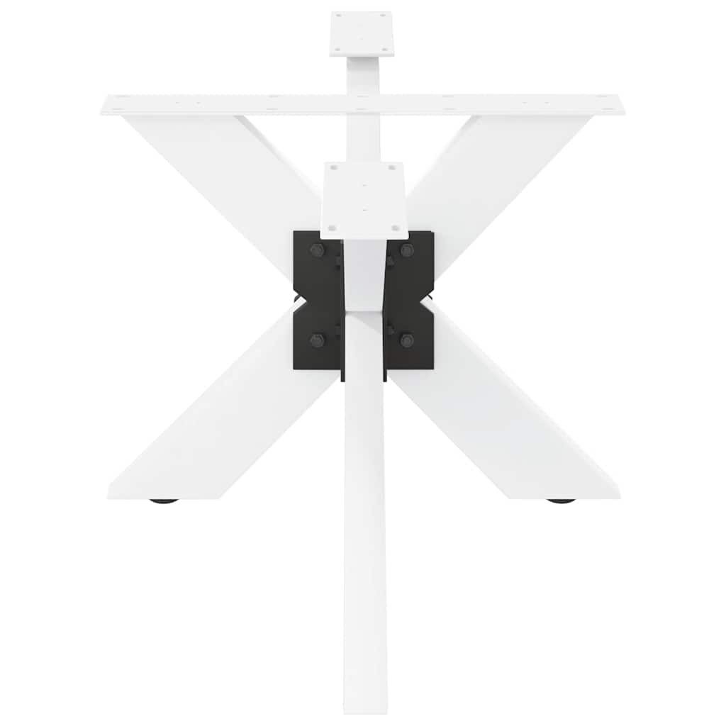 White Steel Spider-Shaped Coffee Table Legs, 98x58x(42-43) cm