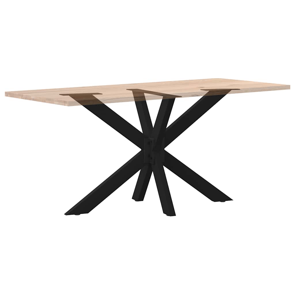 Dining Table Leg Spider Shape Black 120x68x(72-73) cm Steel