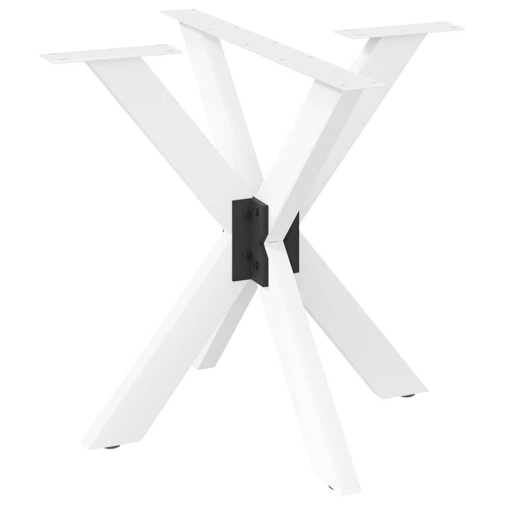 Dining Table Leg Spider Shape White 85x85x(72-73) cm Steel