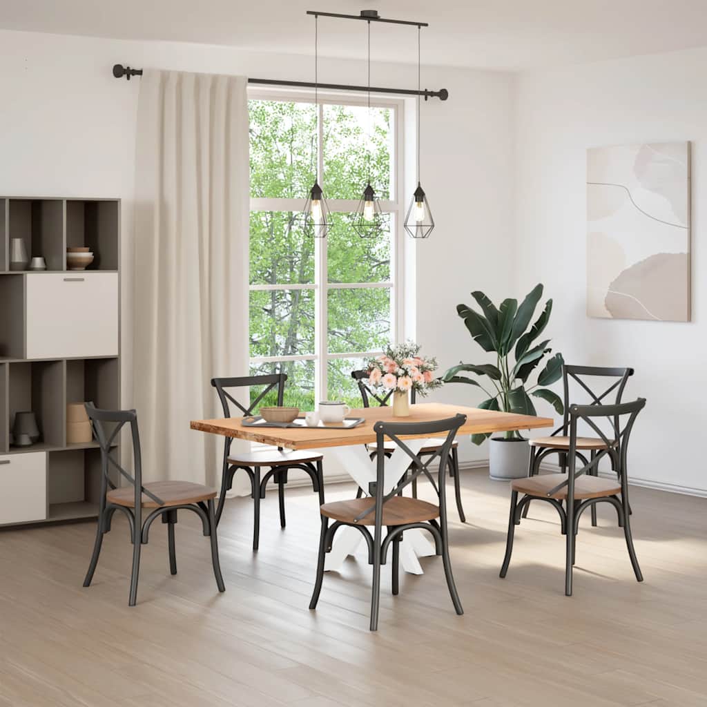 Dining Table Leg Spider Shape White 85x85x(72-73) cm Steel